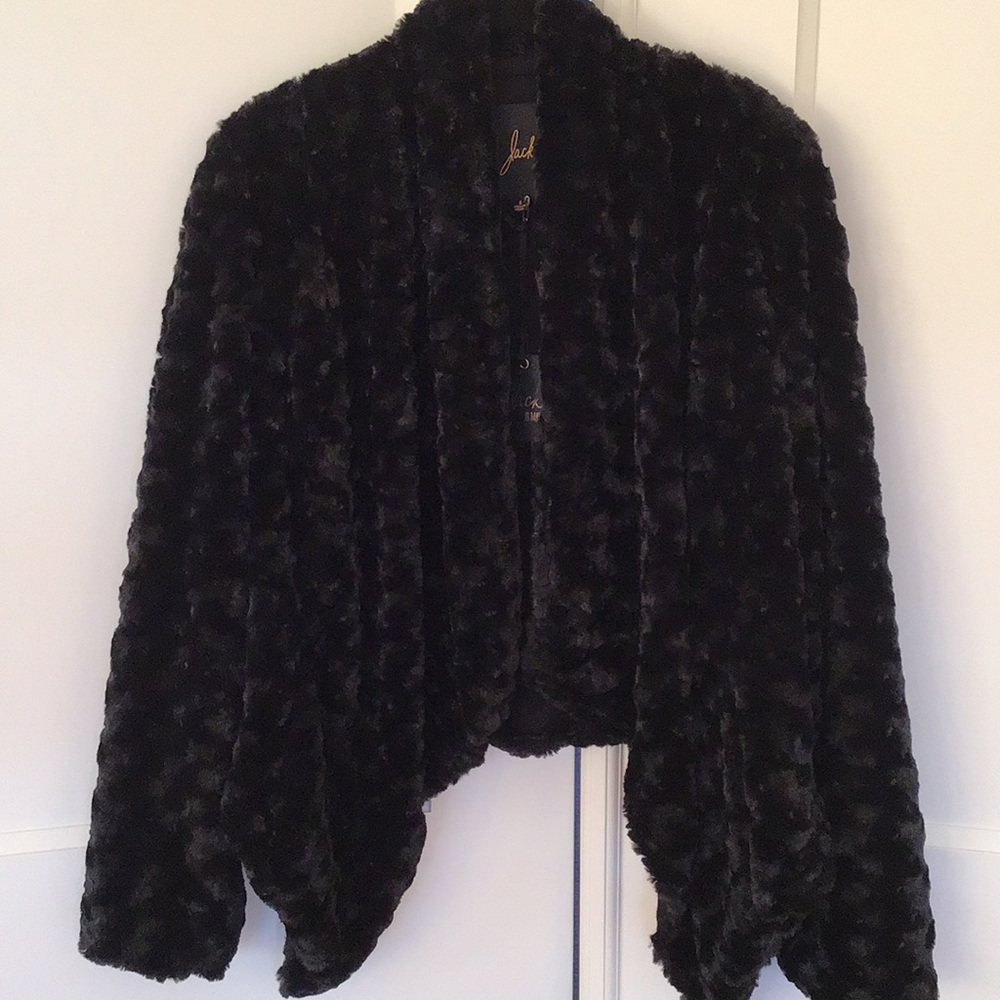 Jack BB Dakota-Black faux fur jacket - BRAND NEW - WITH TAGS - Small